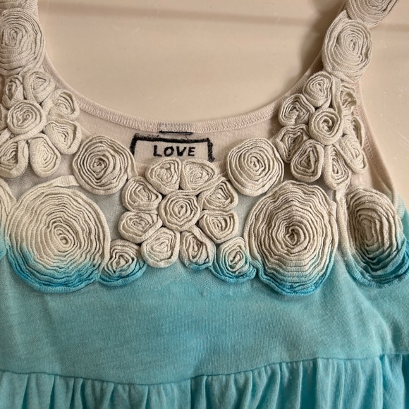 Love Couture Embroidered Triple Dyed Tank Top - One Size - Like New! - Picture 3 of 6